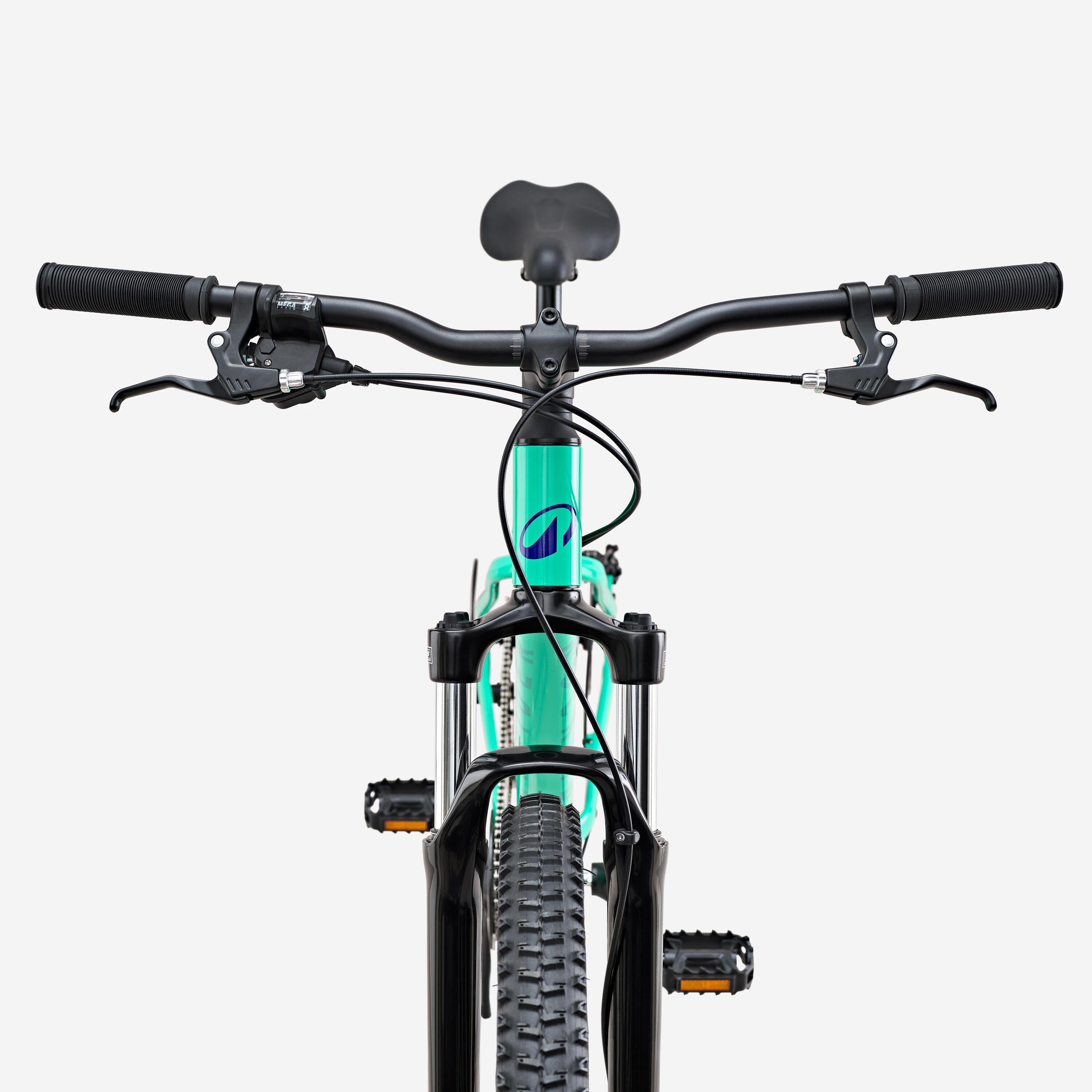 ROCKRIDER - 29" Mountain Bike Expl 100 – Green, Front Suspension, Aluminum Frame